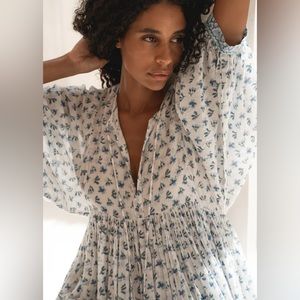 Daughters of India NWT Kyra Maxi Dress S Azure